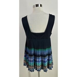 Anthropologie Deletta Pleated Accordion Tank Blouse